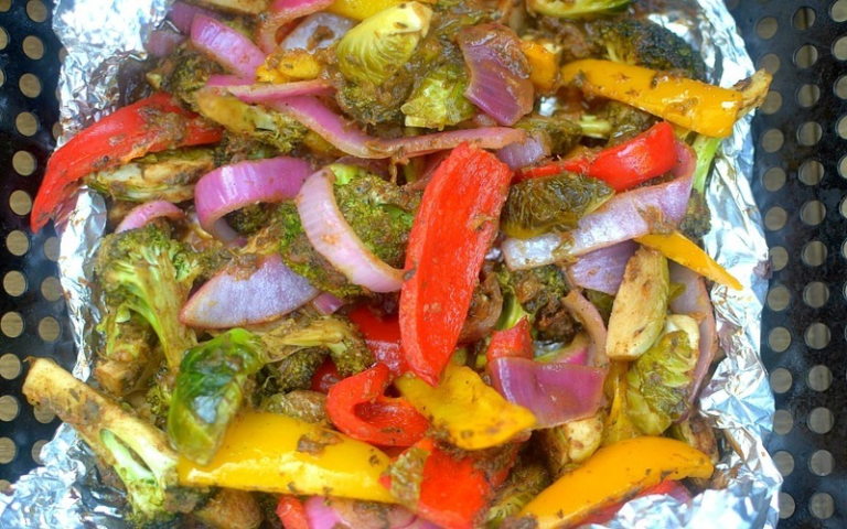 Jerk roasted vegetables